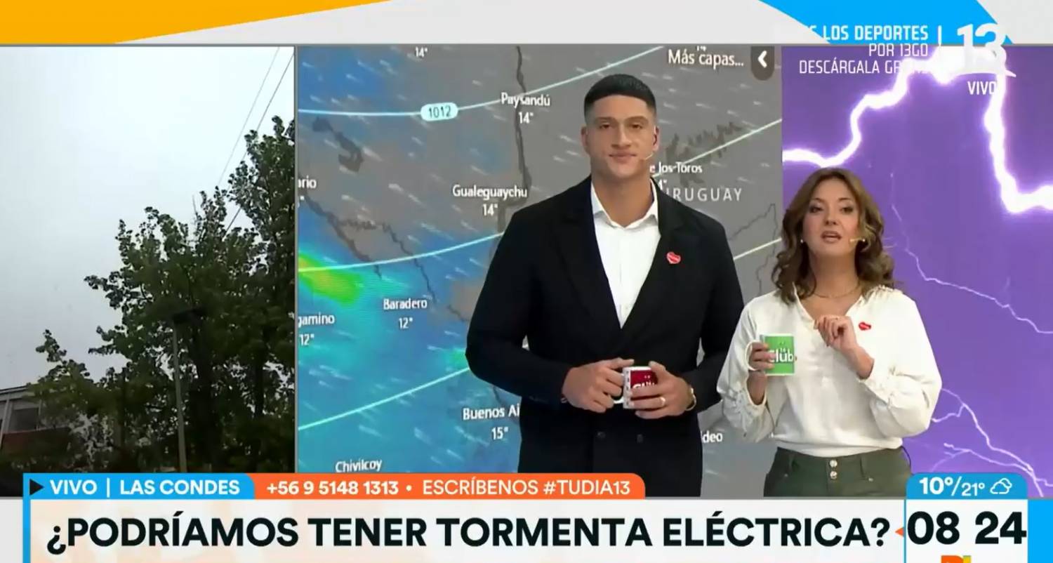 Emiten alerta por tormentas eléctricas en la región Metropolitana