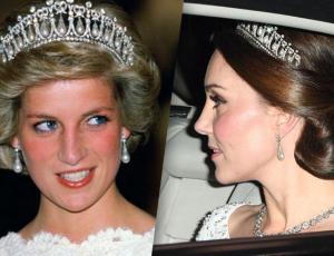 La historia de la famosa tiara de Diana de Gales que usó Kate Middleton