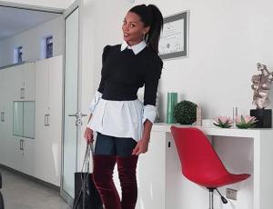 El look estilo Gatúbela de Dominique Lattimore