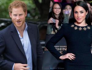 Captan por primera vez al príncipe Harry con Meghan Markle