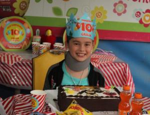 Giulia Inostroza celebró sus 10 años junto a sus amigos