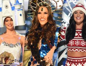 Miss Chile Catalina Cáceres ya desfiló con su traje típico