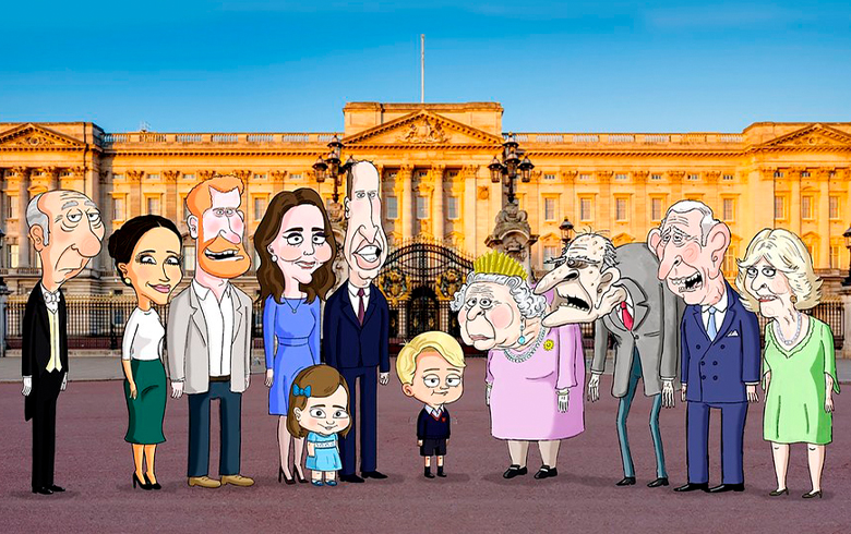 Resultado de imagen para HBO anunció sátira de familia real británica con la moderna tía Meghan