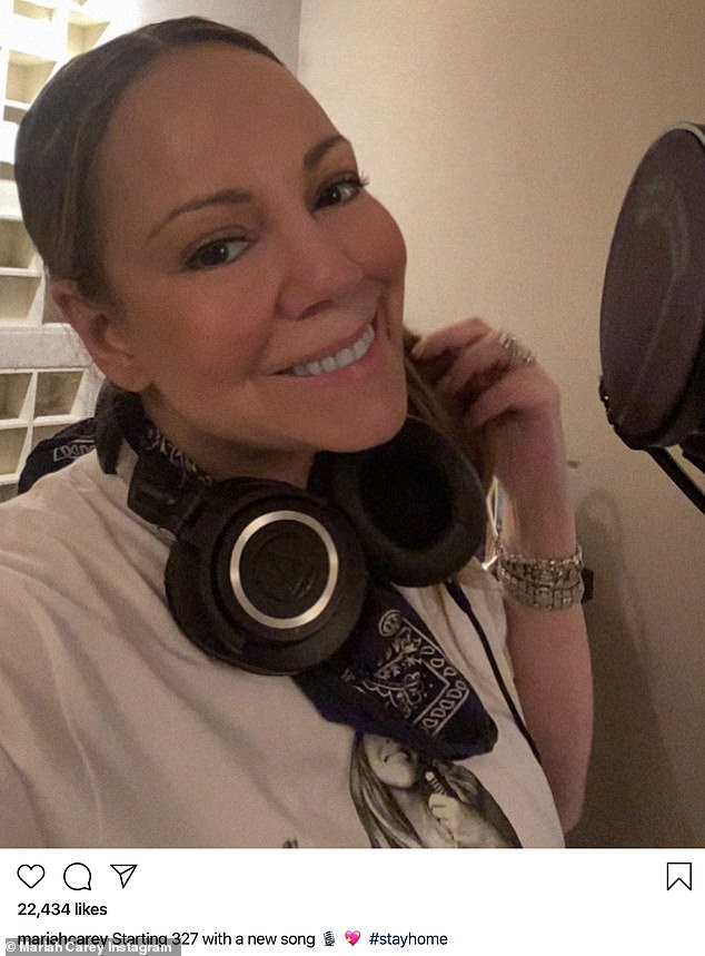 Mariah Carey celebra sus 50 años en aislamiento y con