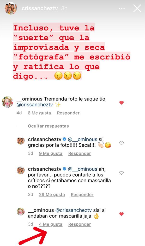 Cristián Sánchez se defiende de críticas por foto sin mascarilla