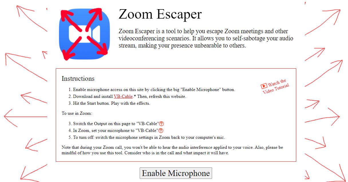 zoom escaper