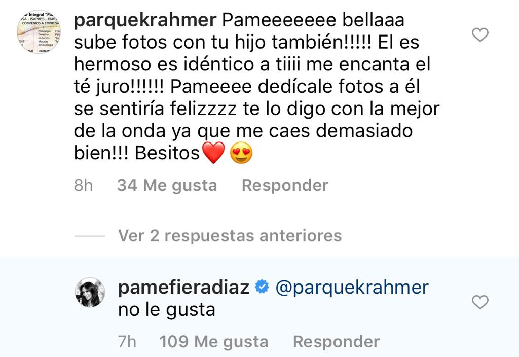  Pamela Díaz cuenta por qué no publica fotos con su hijo