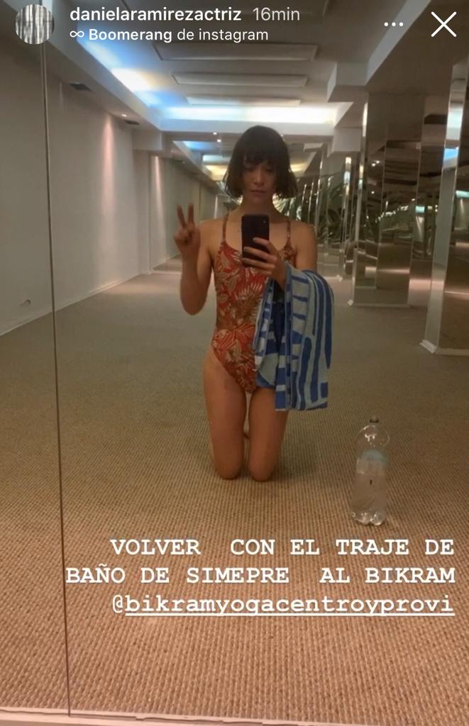 Daniela Ramírez se muestra con su traje de baño regalón