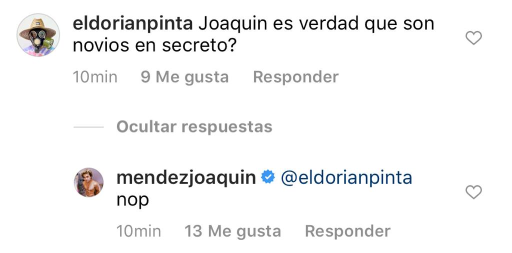 María José Quintanilla recibe tierno mensaje de Joaquín Méndez