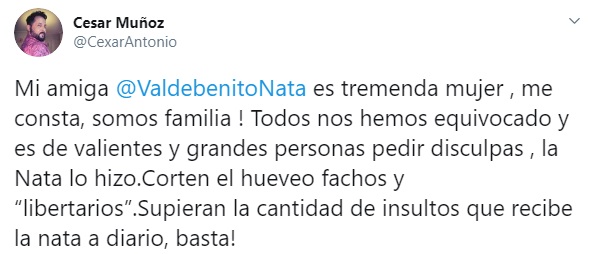 Amigo de Natalia Valdebenito sale en su defensa tras críticas por polémica burla