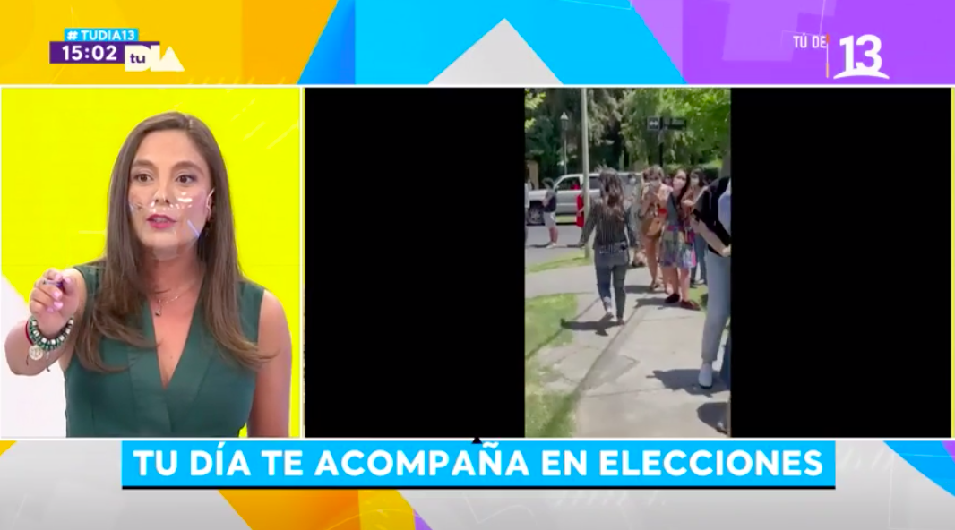 Ángeles Araya no alcanzó a votar debido a las aglomeraciones