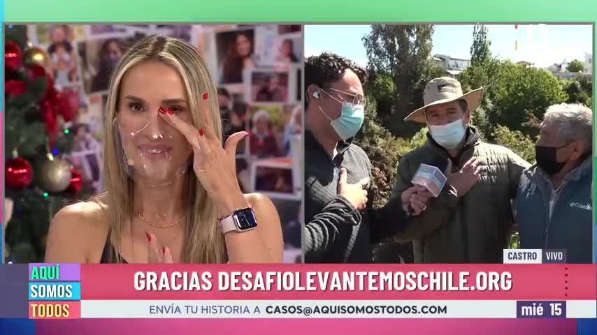 Angélica Castro se emocionó con gran activación por Don Santiago y esposa 