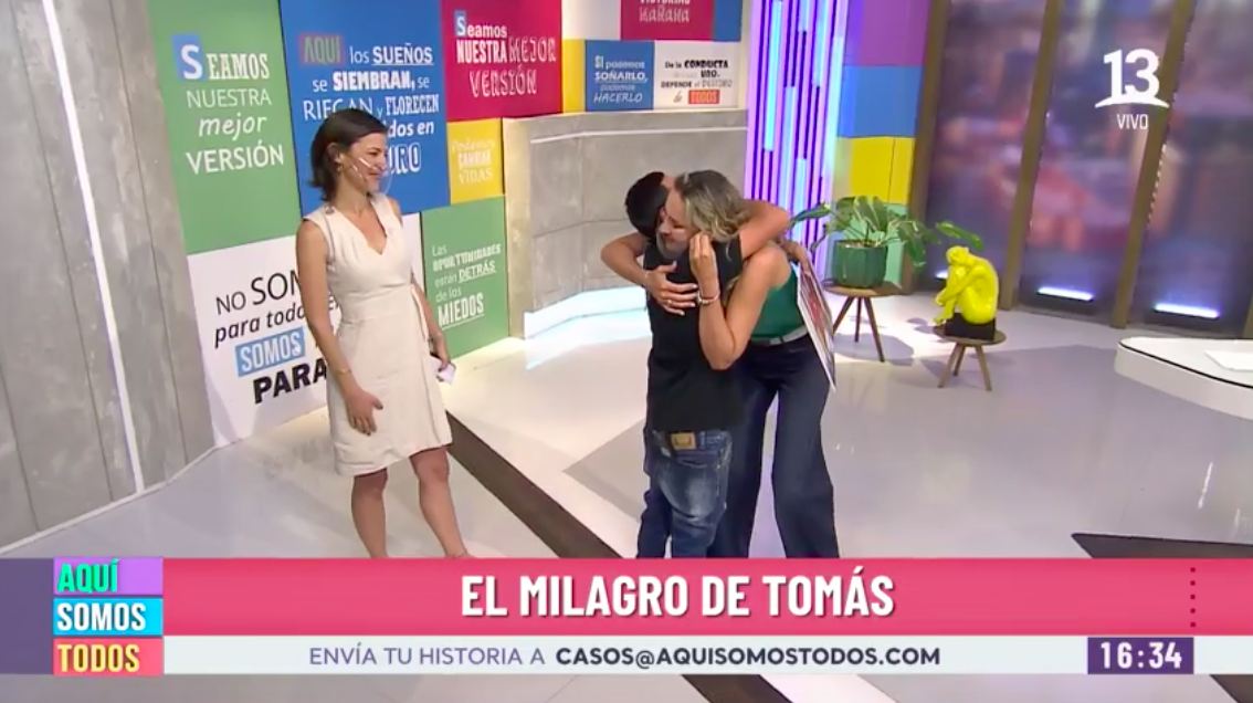 Conmovedora lucha de Tomás emocionó a Angélica Castro