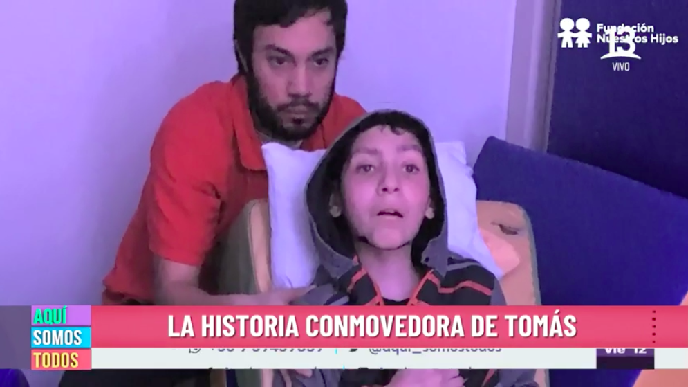 Conmovedora lucha de Tomás emocionó a Angélica Castro