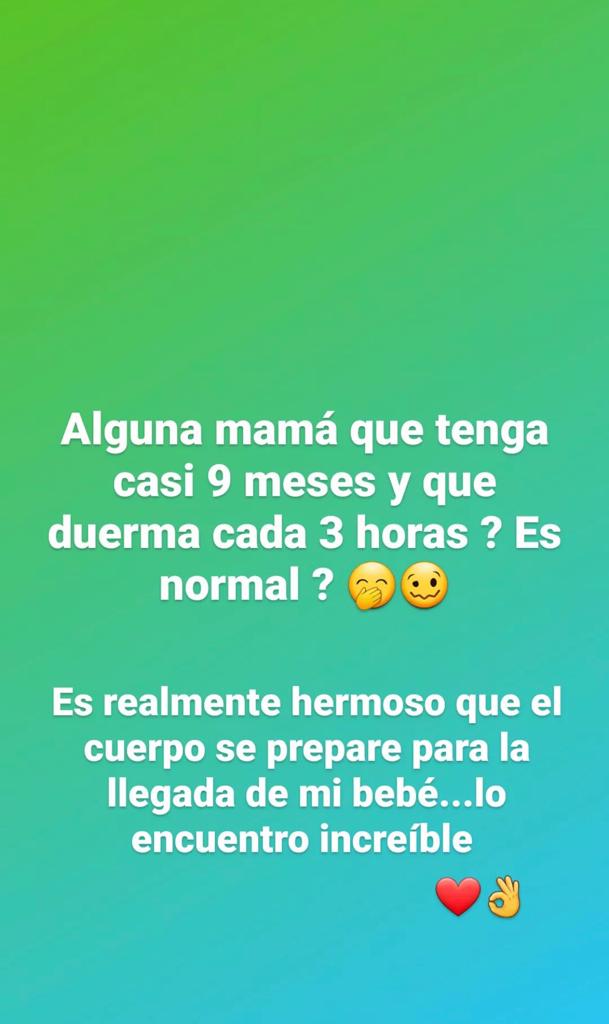 b014788f b0e9 4f91 a86f cc282d1aa564 La ex chica 'Mekano' se sinceró sobre la etapa final de su dulce espera. Rosemarie Dietz confesó este viernes una curiosidad de sus casi 9 meses de embarazo. La la joven, recordada por su paso por el programa “Mekano”, usó el formato de stories de su cuenta oficial de Instagram, donde alcanza los casi 120 mil seguidores.