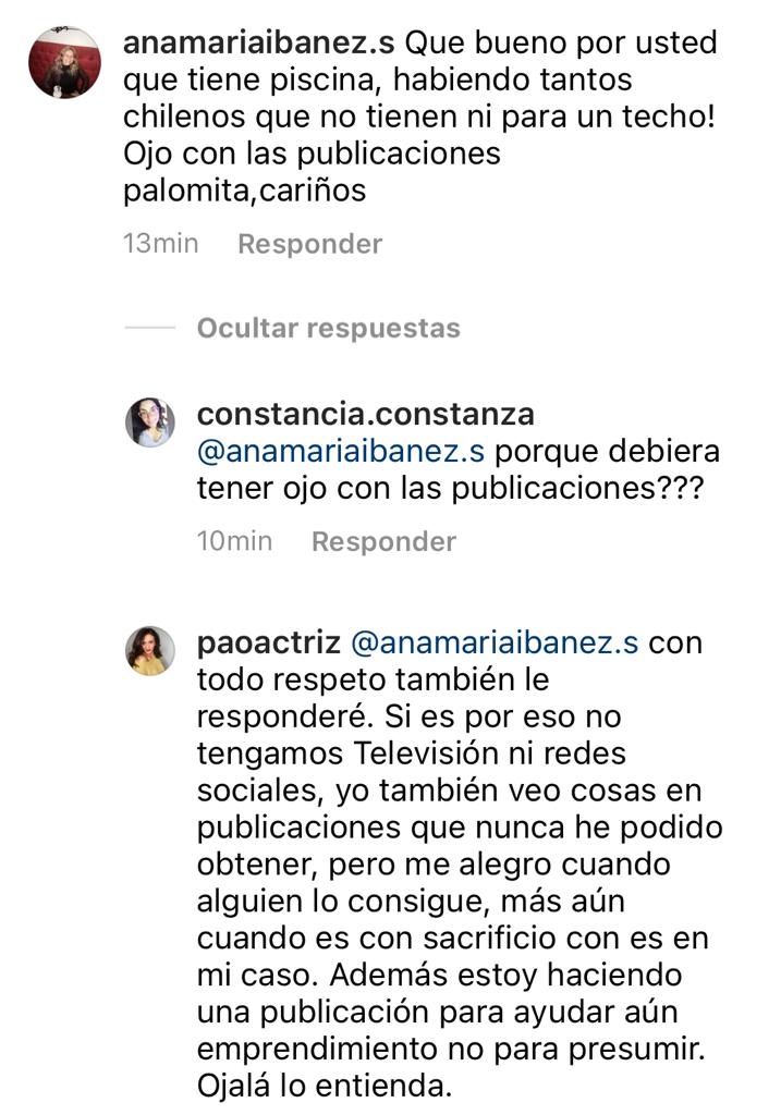 Paola Troncoso responde a crítica por mostrar su piscina