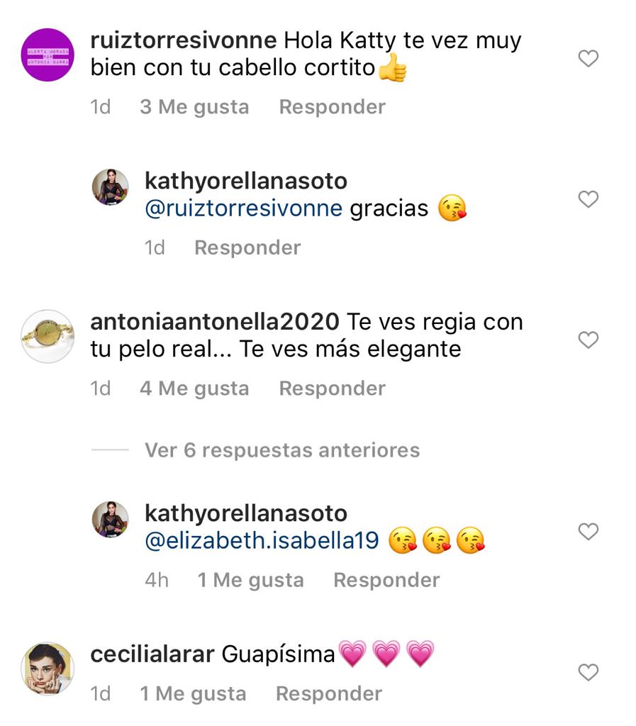Kathy Orellana recibe elogios por mostrarse con su pelo real