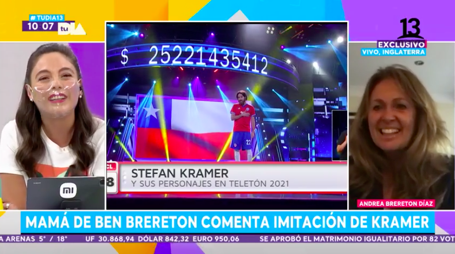 Mamá de Ben Brereton detalló cómo reaccionó su hijo a imitación de Kramer