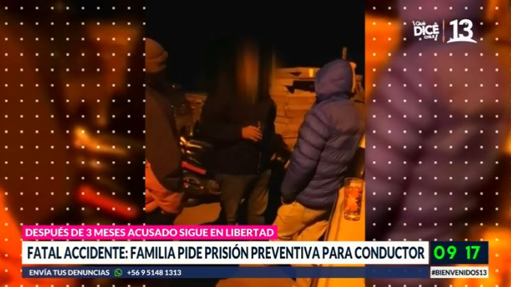 Fatal accidente en María Pinto: Familia pide prisión preventiva para conductor