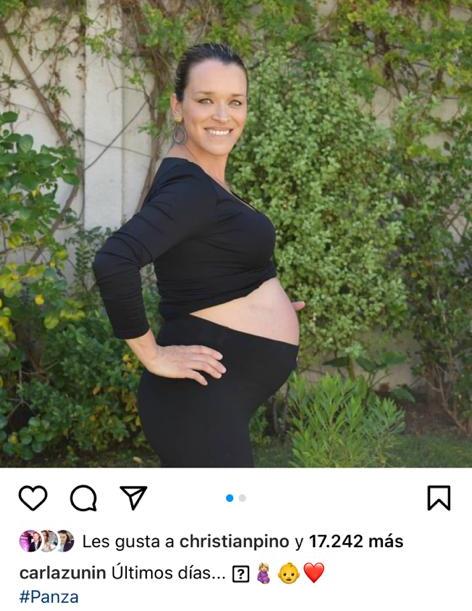 Carla Zunino confirma nacimiento de hijo con tierna postal