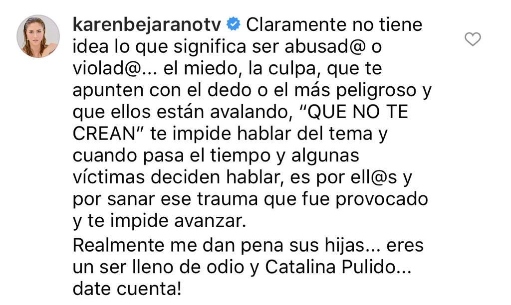 Karen Bejarano se lanza contra Marcelo Ríos por dichos sobre mujeres