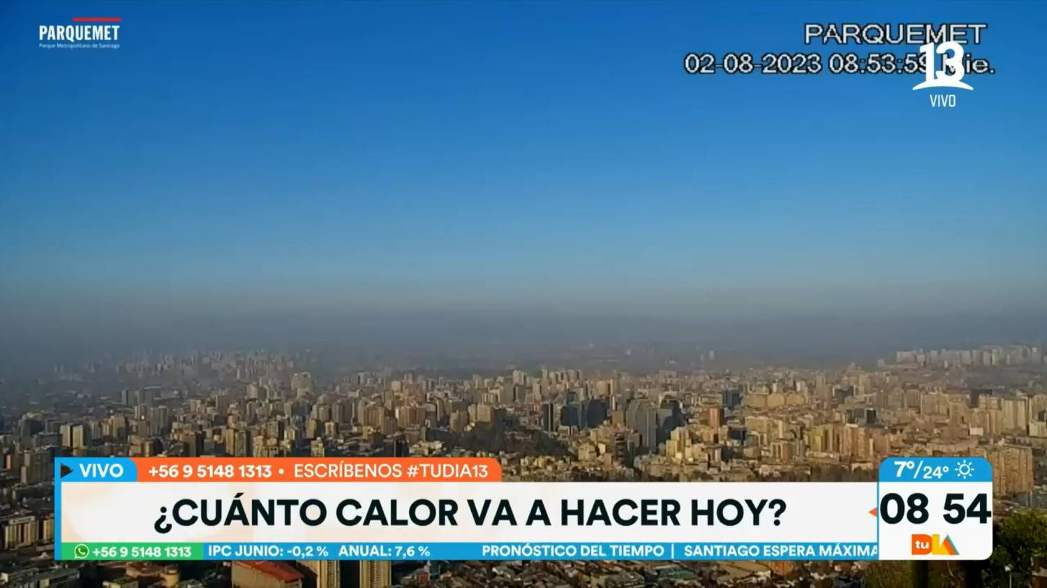 ¿Qué Temperatura Se Espera En Santiago Durante Esta Semana?