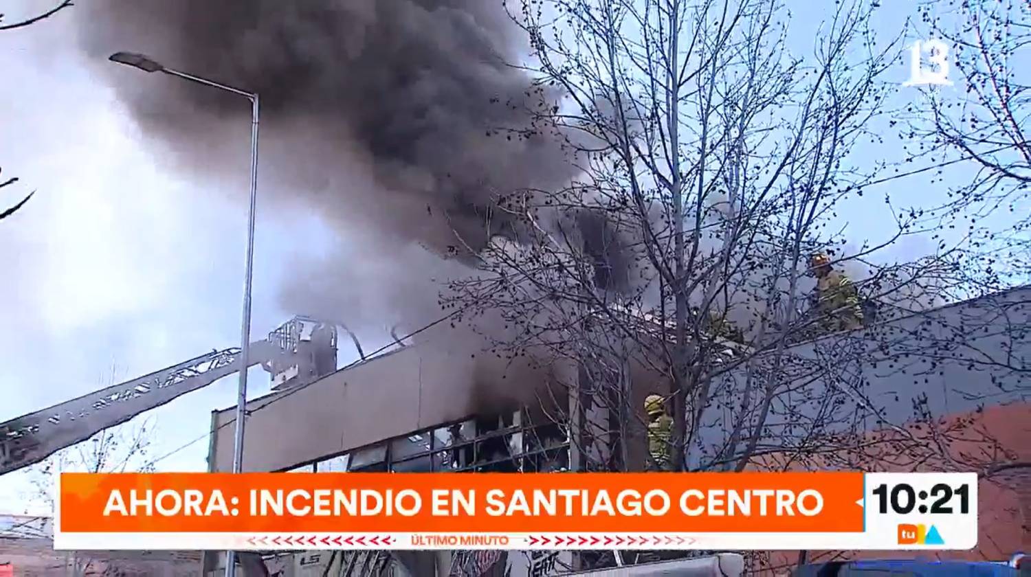 Incendio en Santiago