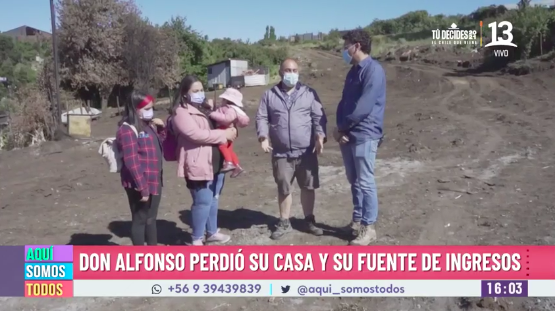 Nos activamos por artesano que perdió todo en incendio de Castro