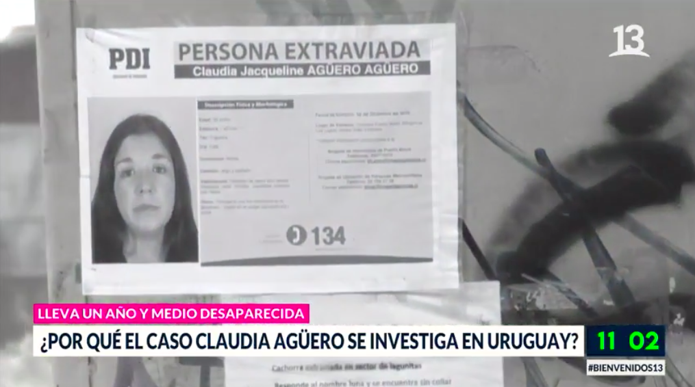 Caso Claudia Agüero: Diligencias se amplían a Uruguay