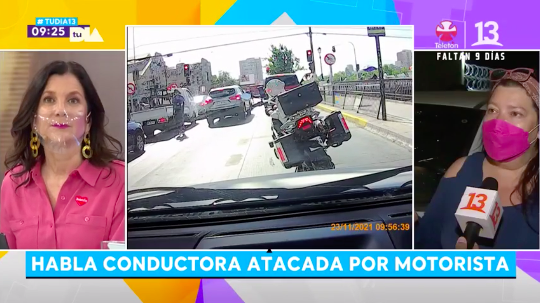 Conductora atacada por motorista: “Pensé que iba a sacar un arma”