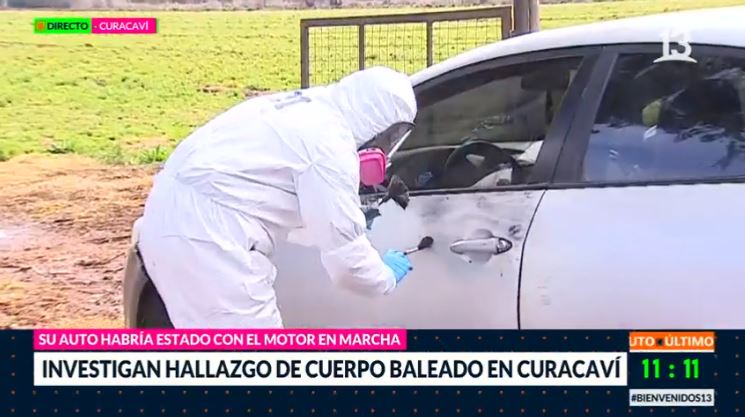 Investigan hallazgo de cuerpo baleado en Curacaví