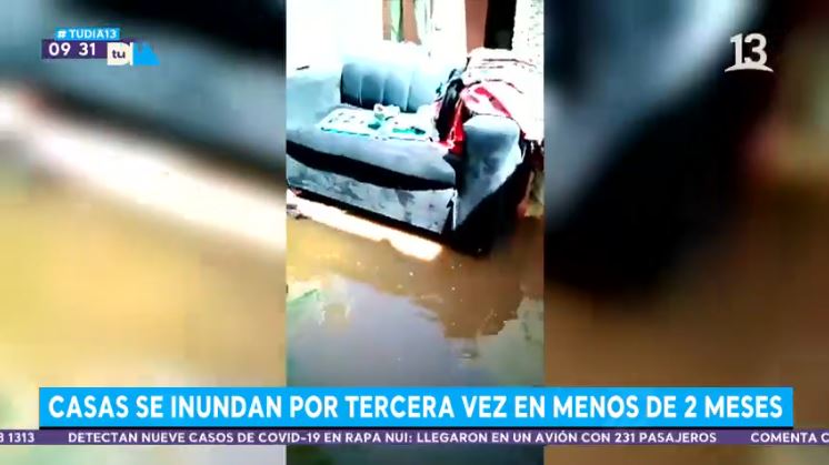 Vecinos denuncian que sus casas se han inundado tres veces en 2 meses