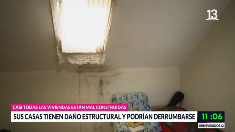 Vecinos denuncian peligro de derrumbe en sus viviendas