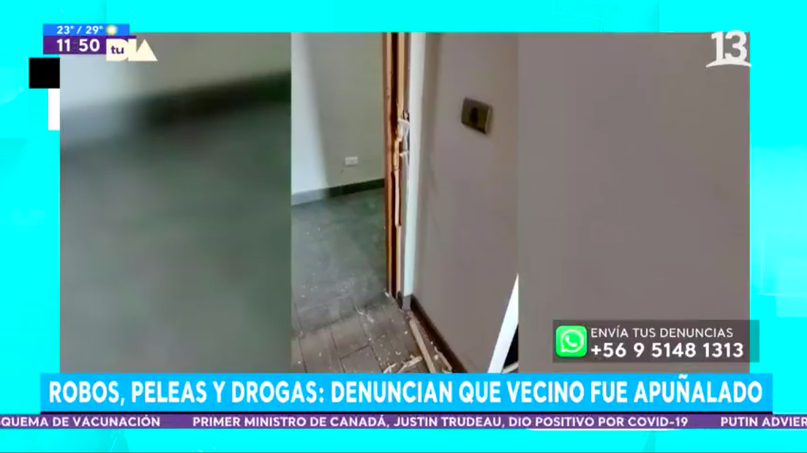 Edificio sin ley: Vecino fue apuñalado en asalto