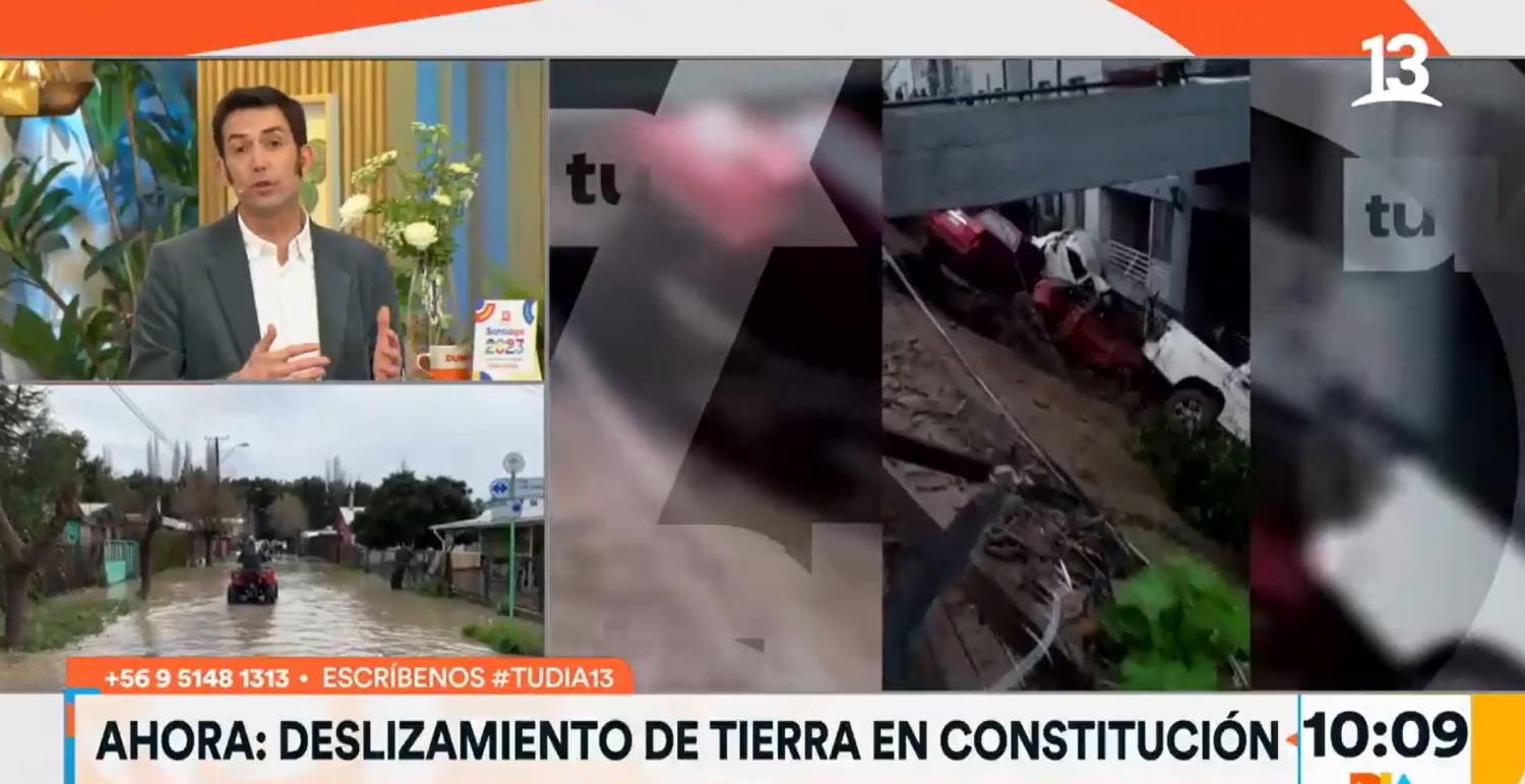 Deslizamiento de tierra en Constitución arrastró más de 10 autos