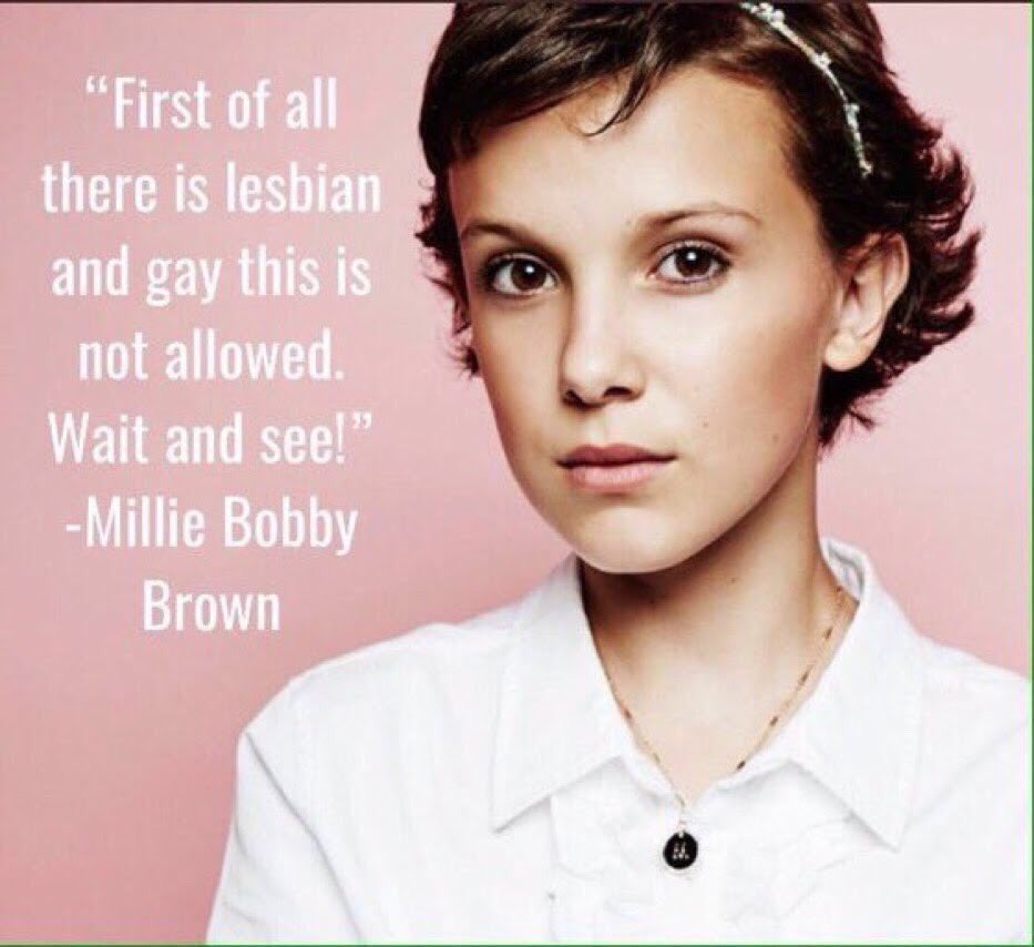 Millie Bobby Brown abandonó Twitter tras acusaciones de homofobia.