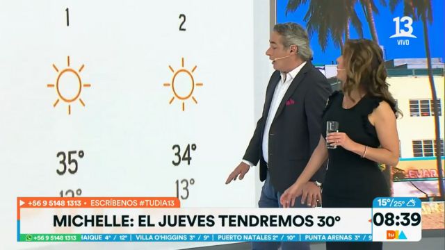 Hasta 35 grados: Michelle Adam pronostica ola de calor para el inicio de diciembre