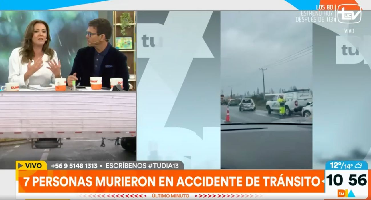 Accidente de tránsito dejó 8 fallecidos en Ruta 5 Sur