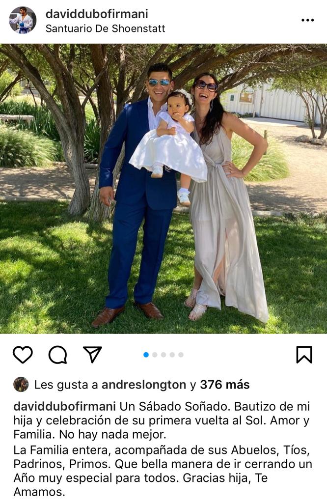 Feliz y en familia: Así es el presente de David Dubó