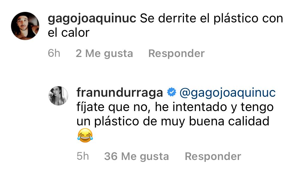 “Se derrite el plástico”: Fran Undurraga enfrenta críticas por foto