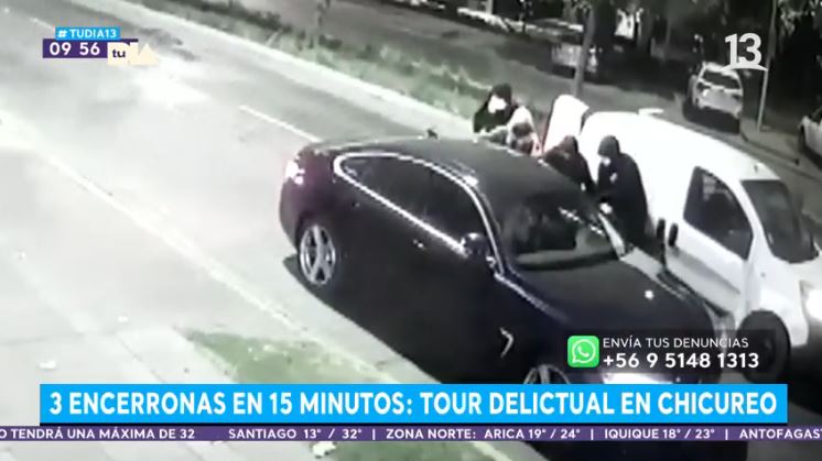 Tour delictual en Chicureo: 3 encerronas en 15 minutos