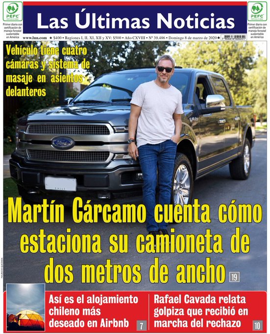 Martín Cárcamo aclara polémica portada del 8M