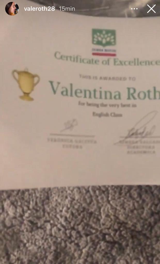 Vale Roth logró terminar su enseñanza media a los 29 años