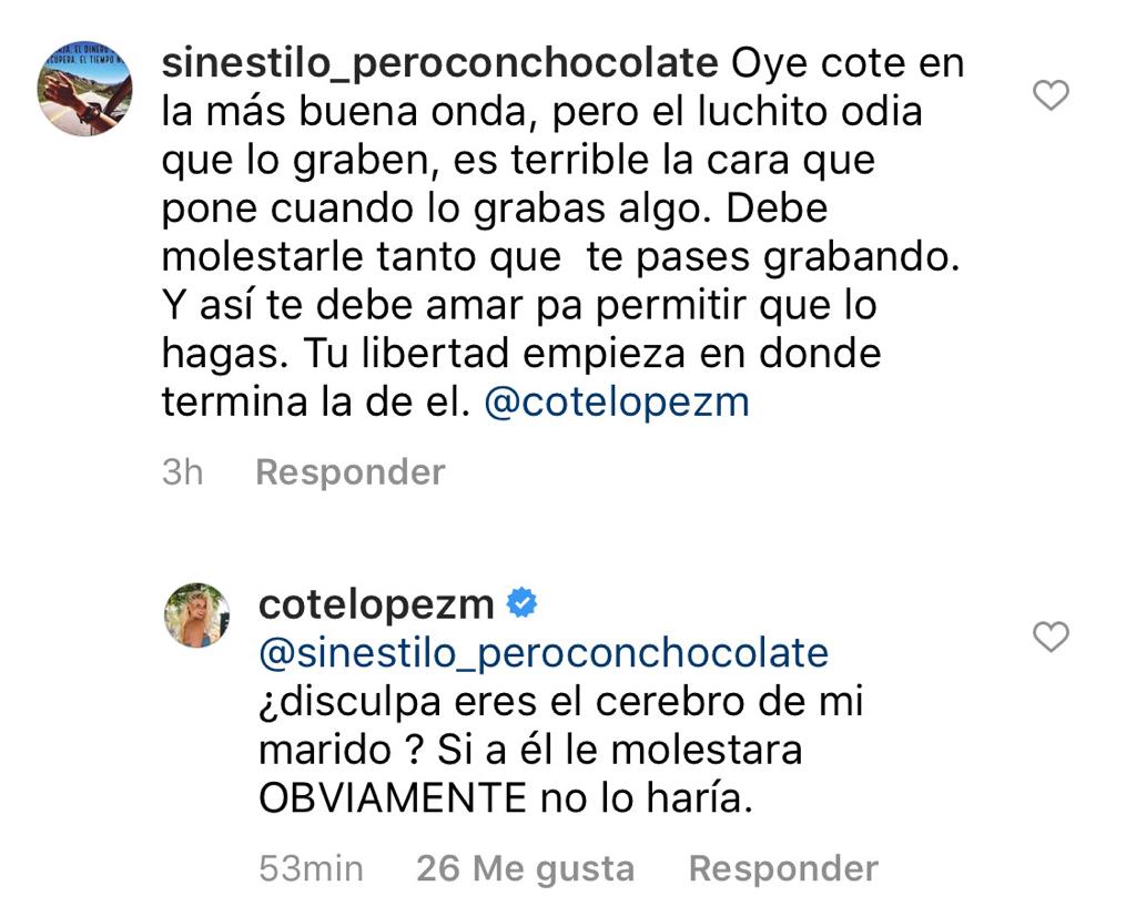 “Es terrible”: Coté López responde a crítica por videos con su marido