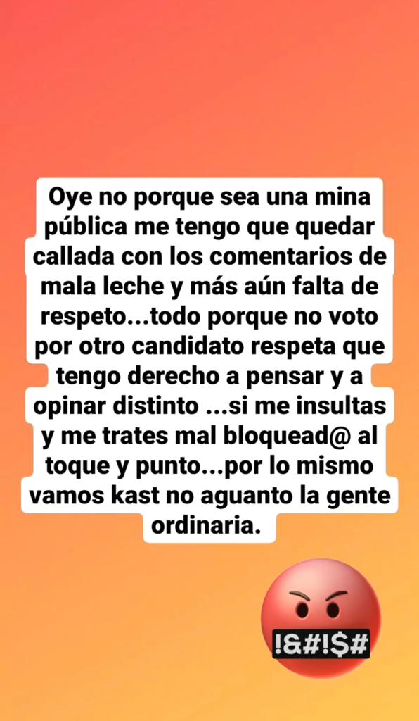 Rosemarie de “Mekano” es criticada por su opinión política