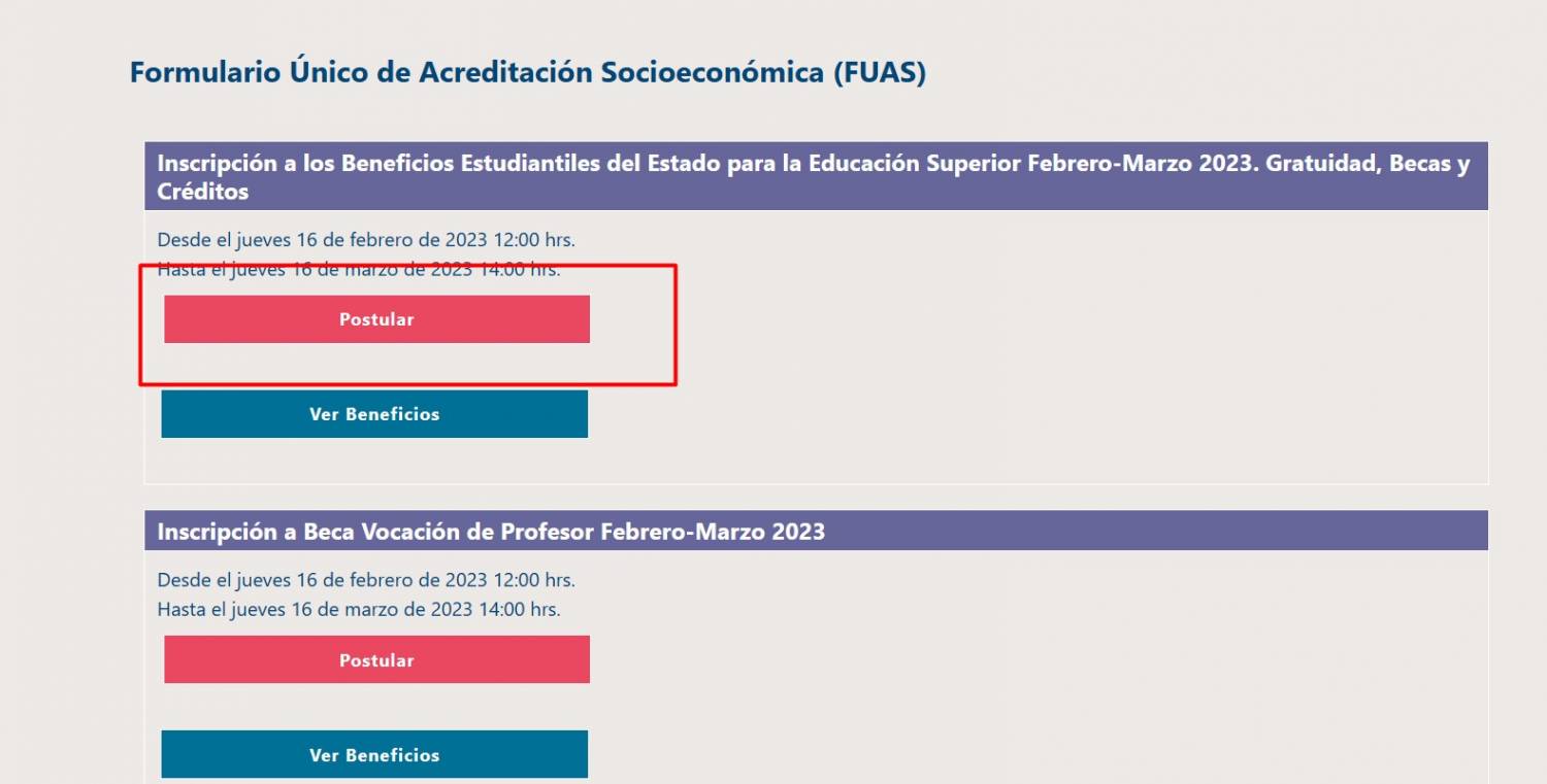 Portal FUAS 2023