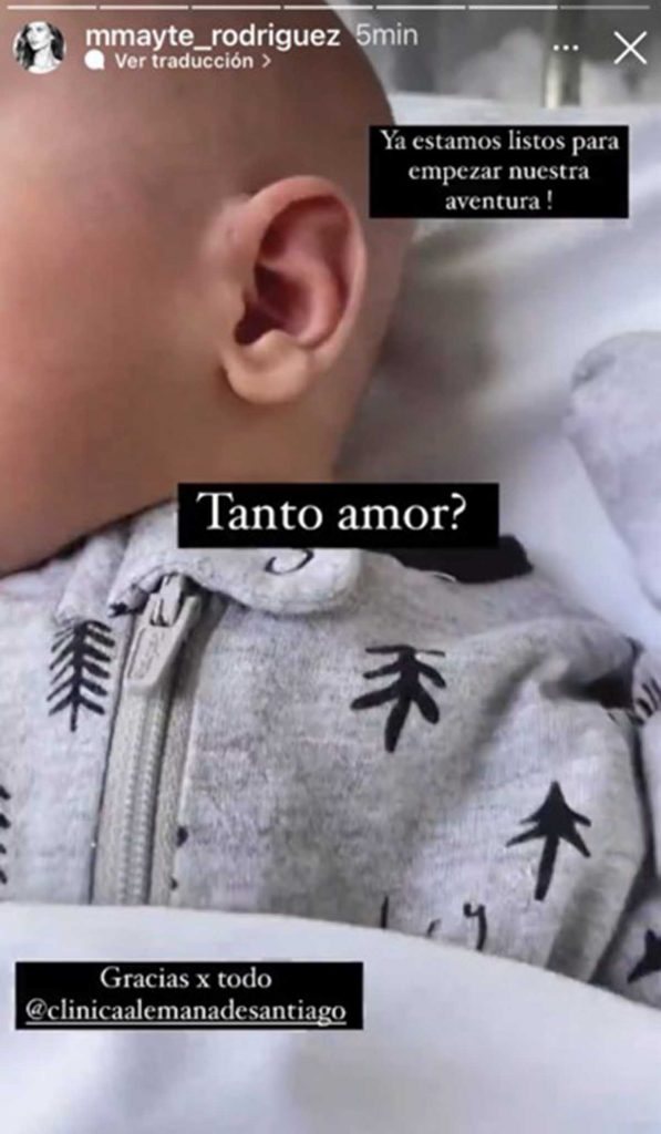 Mayte Rodríguez publica la primera imagen de su bebé