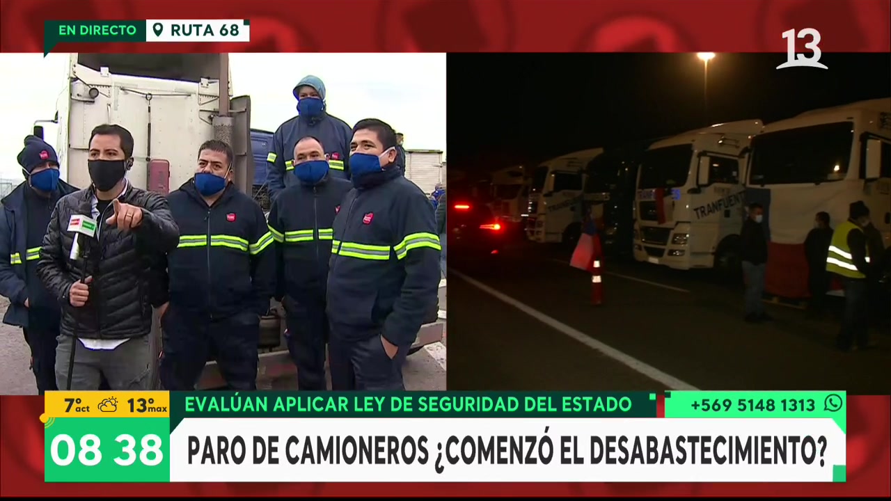 Enríquez-Ominami y Schalper debaten sobre el paro de camioneros