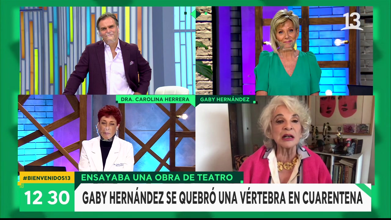 Gaby Hernández se quebró una vértebra mientras ensayaba ...