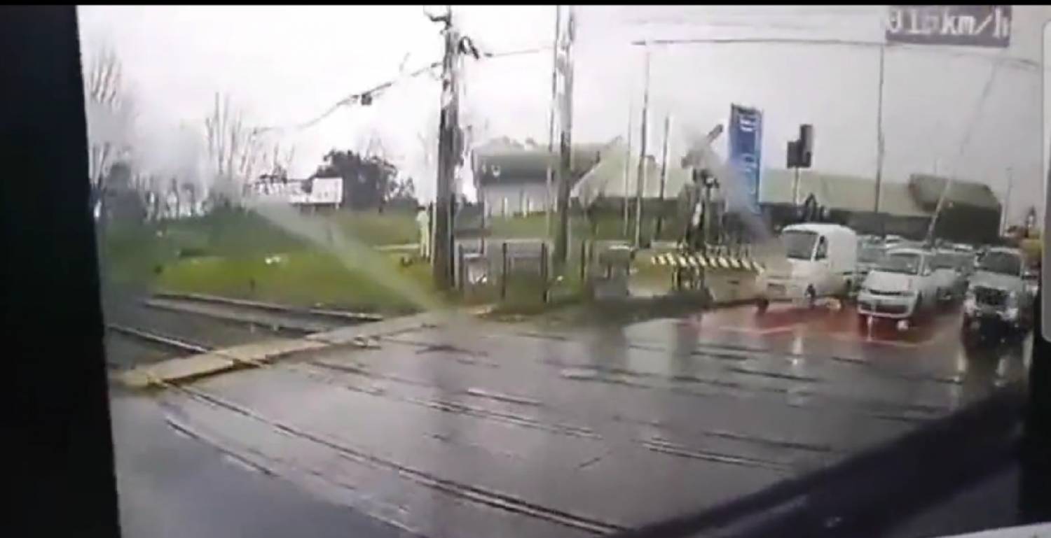 Pantallazo del video del accidente en San Pedro de la Paz